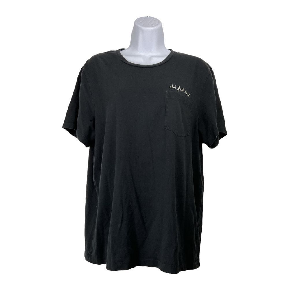 J. Crew Mercantile Broken-In Tee Shirt‎ Women's Large Grudge Embroidered